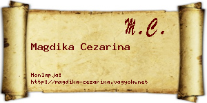 Magdika Cezarina névjegykártya